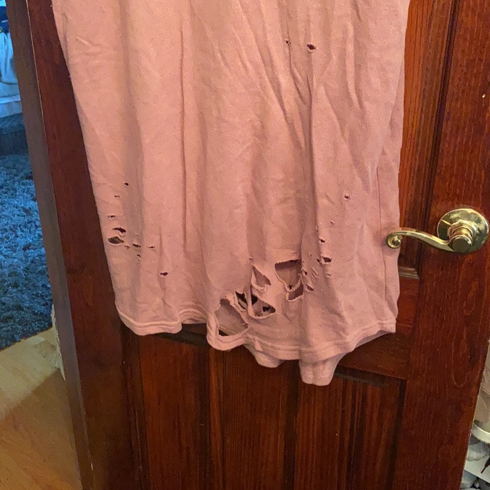 Forever 21 plus size distressed T-shirt dress - Picture 2 of 6